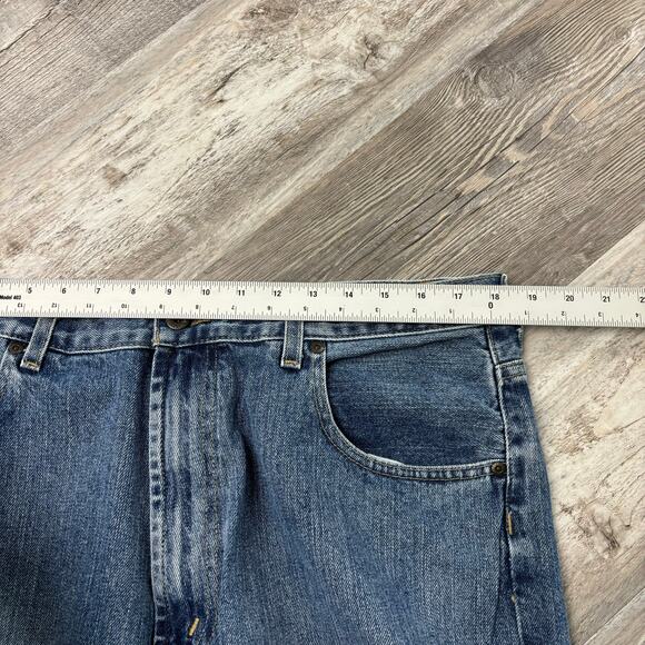 Vintage Y2k Nautica Mid Wash Blue Mens 36x33 Relaxed Loose Baggy‎ 2000s Jeans - Picture 5 of 11